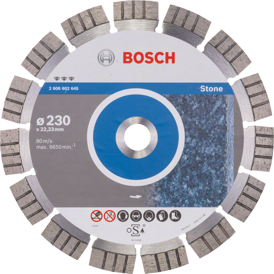 BOSCH 230x22,23mm DIA kotouč na rychlé řezání kamene Best for Stone (2,4 mm)