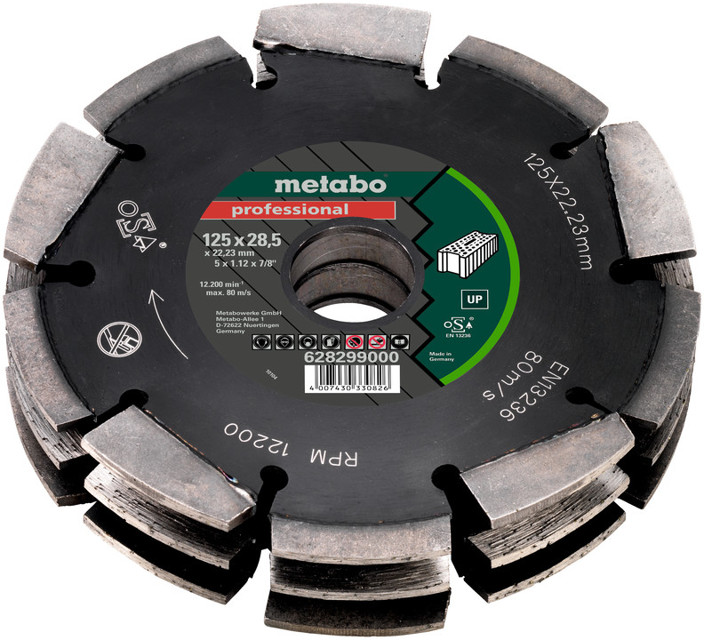 Levně METABO DIA frézovací kotouč 125x22,23mm (28,5 mm)