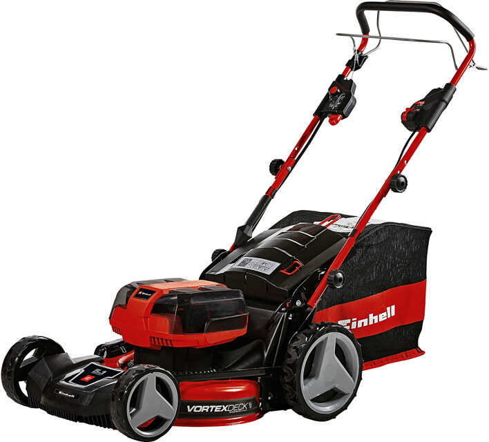 EINHELL GE-CM 36/47 S HW (4x4Ah) 2x18V bezuhlíková aku sekačka s pojezdem