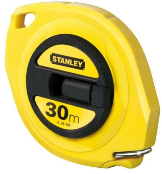 Levně STANLEY 0-34-108 pásmo ocelové s uzavřeným pouzdrem, metrické 30 m x 9,5 mm