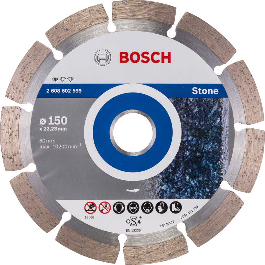 Levně BOSCH 150x22,23mm DIA kotouč na kámen a žulu Standard for Stone (2,0 mm)