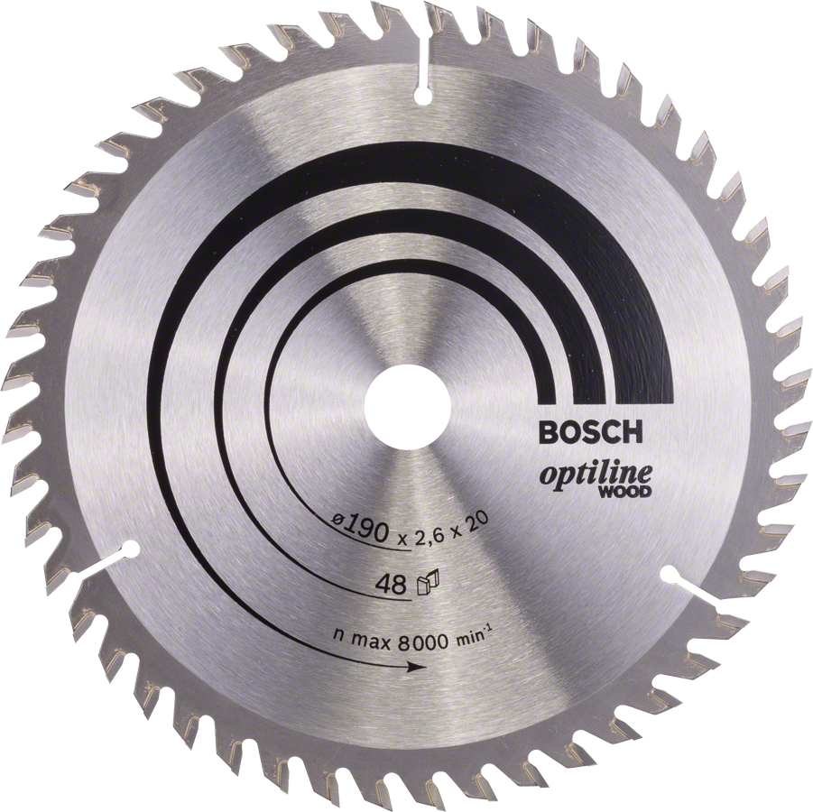 Levně BOSCH Optiline Wood kotouč na dřevo 190x20mm (48Z)