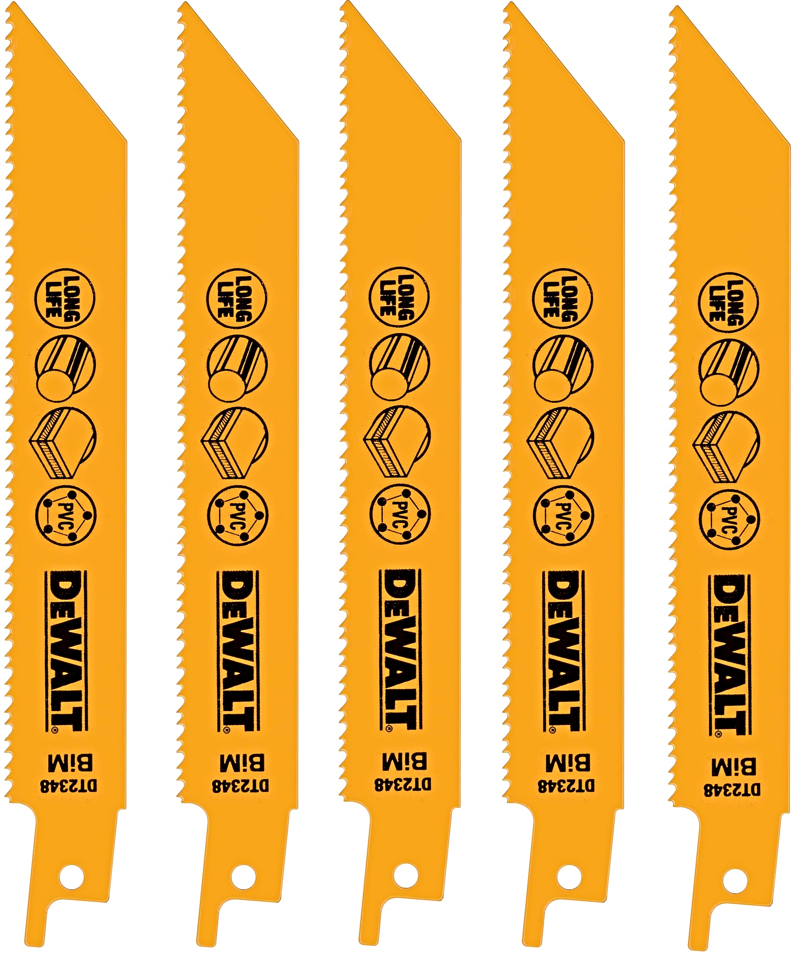 DeWALT DT2348 demoliční plátek na kov, 152 mm (5 ks)