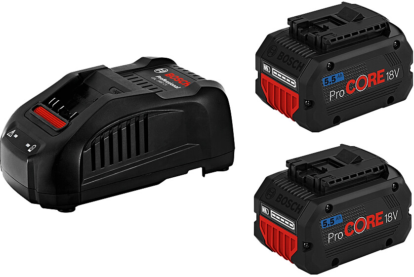 Levně BOSCH 2x ProCORE18V 5.5Ah + GAL 1880 CV