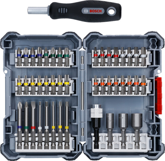 BOSCH sada šroubovacích bitů (44x) + krátký šroubovák