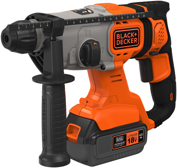 Levně BLACK+DECKER BCD900M1K (1x4Ah) 18V aku vrtací kladivo SDS-Plus + sklíčidlo