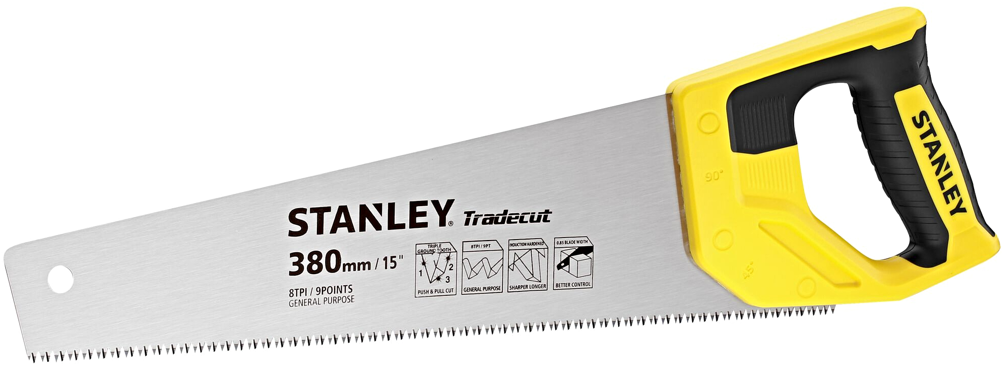 Levně STANLEY STHT20348-1 ručni pila na dřevo Tradecut 3.0 380mm 7 TPI