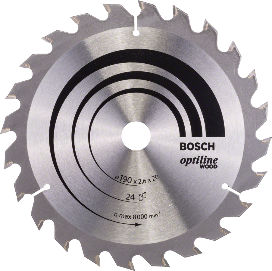 BOSCH Optiline Wood kotouč na dřevo 190x20mm (24Z)