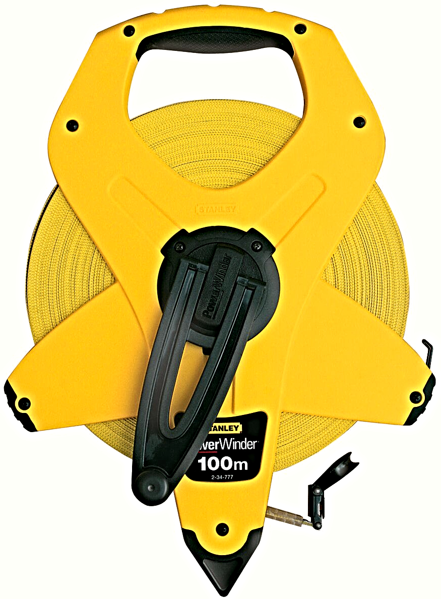 STANLEY pásmo PowerWinder s plastovou páskou 100 m x 12,7 mm