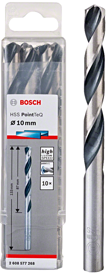 Levně BOSCH HSS PointTeQ spirálový vrták 10mm (10 ks)