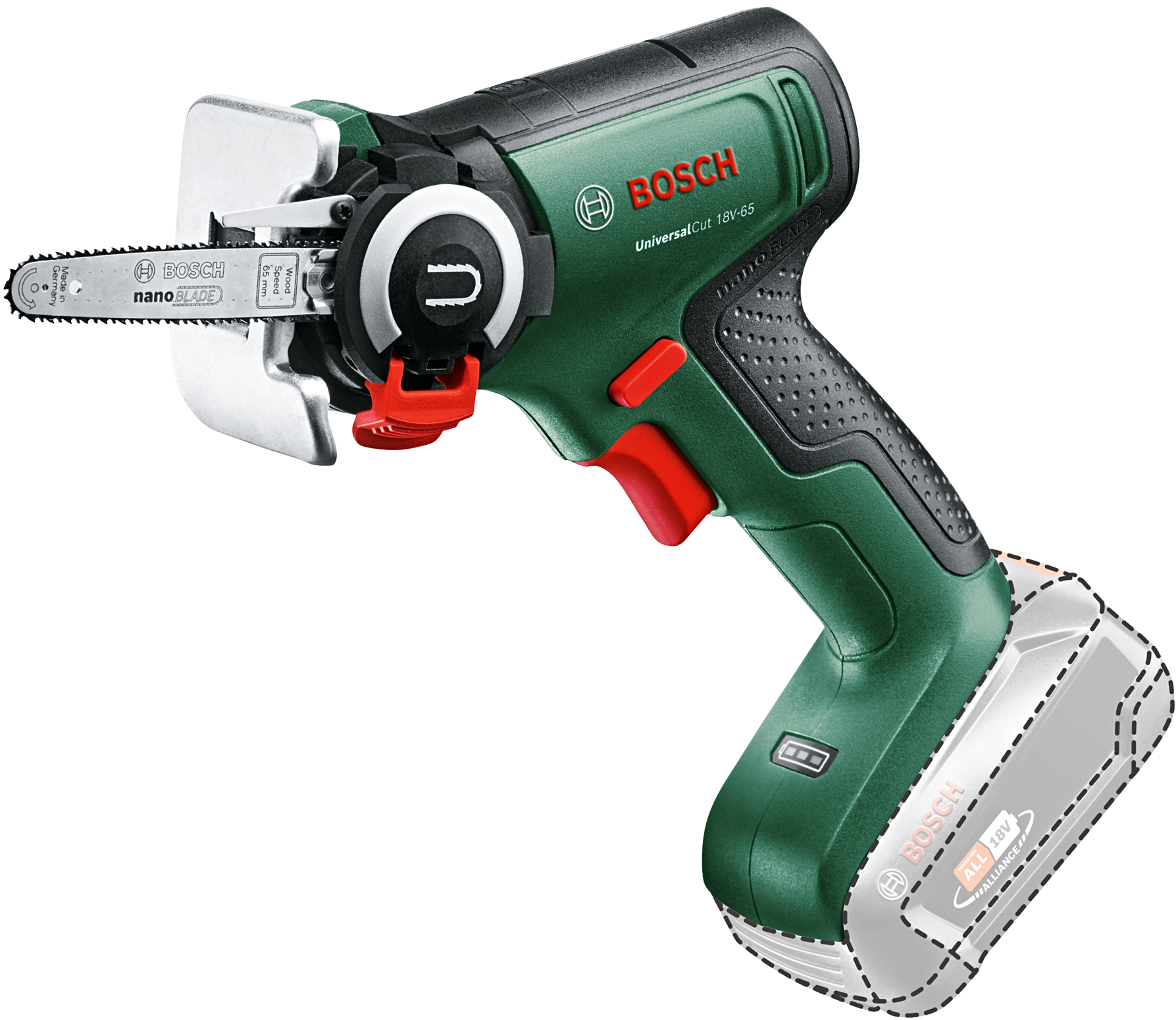 BOSCH UniversalCut 18V-65 (bez aku) aku pila NanoBlade