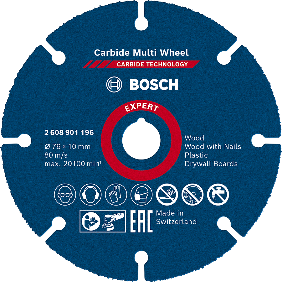Levně BOSCH Expert Carbide Multi Wheel 76x10mm univerzální kotouč s karbidem
