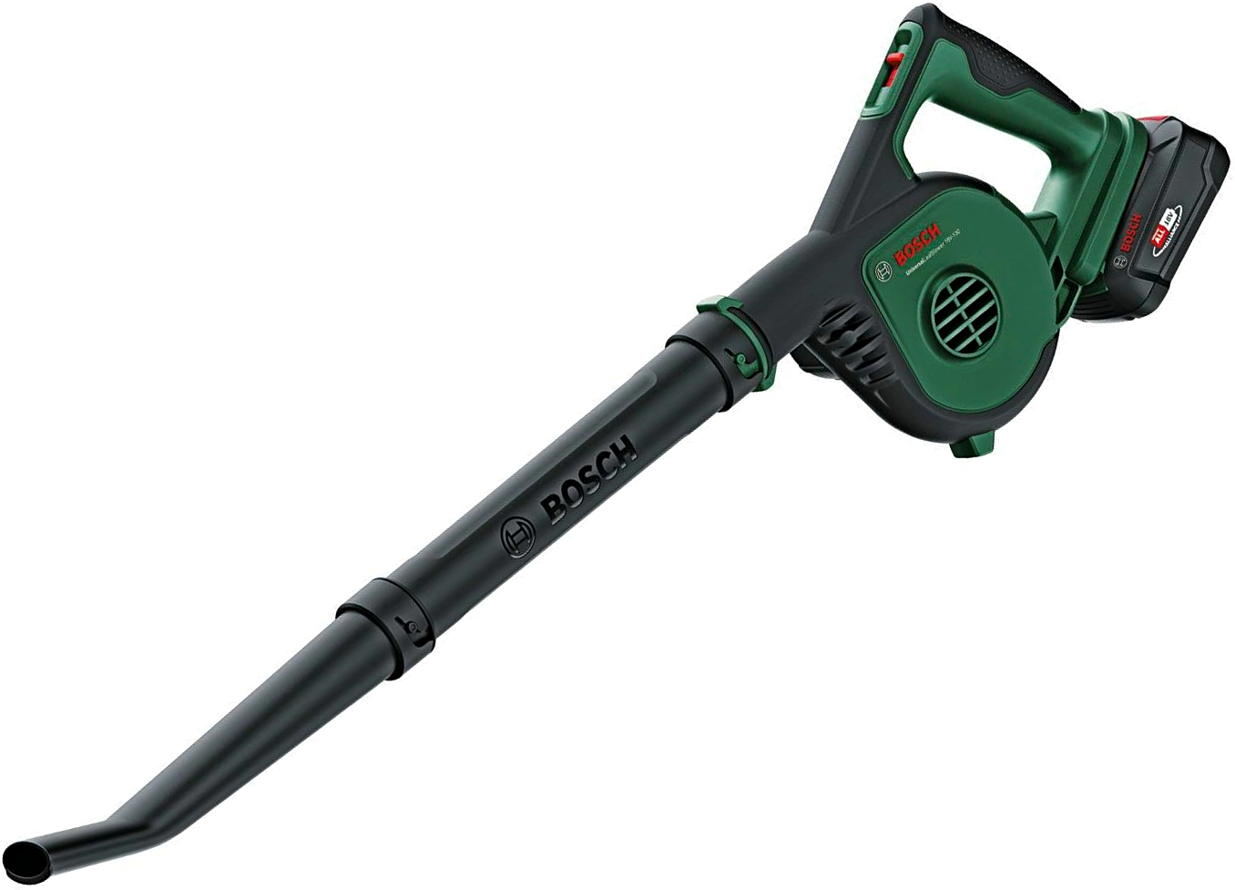 BOSCH UniversalLeafBlower 18V-130 (1x2,5 Ah) aku foukač listí s baterií a nabíječkou