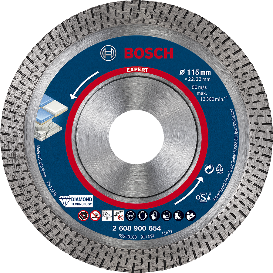 BOSCH Expert 115x22,23mm DIA dělicí kotouč na dlažbu HardCeramic (1,4 mm)