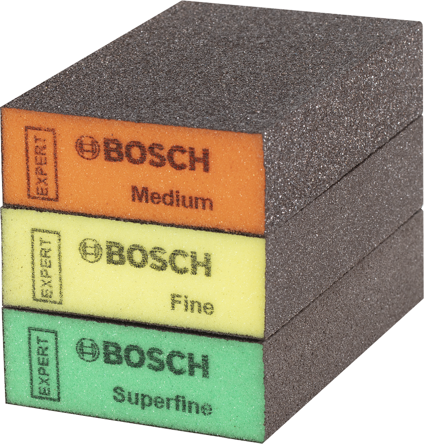 BOSCH Expert S471 sada brusných houbiček Standard 69×97×26 mm - 3 ks