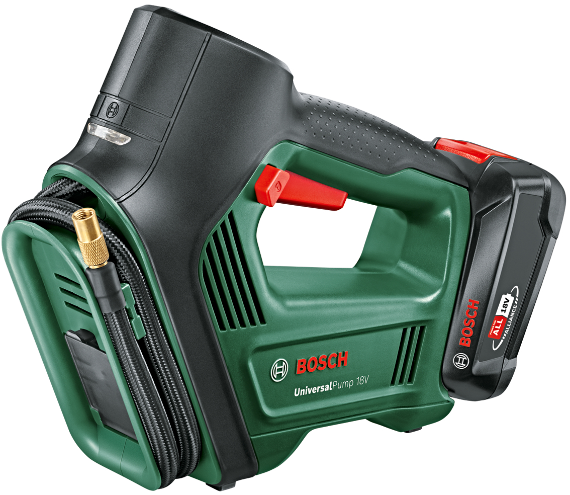 Levně BOSCH UniversalPump 18V (1x2Ah) aku kompresor s baterií a nabíječkou