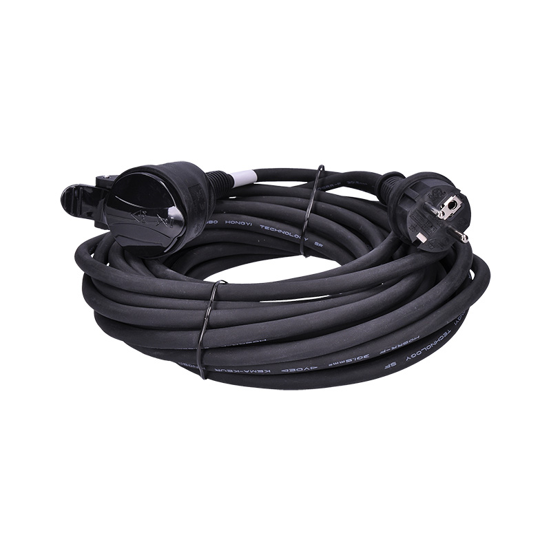 Levně SOLIGHT PS31 prodlužovací kabel - spojka, 1 zásuvka, 10m, 3 x 1,5mm2, gumová, černá