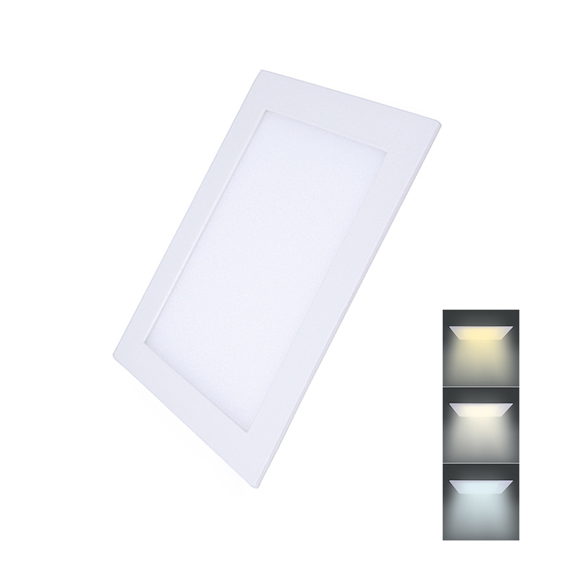 Levně SOLIGHT WD143 LED mini panel CCT, podhledový, 18W, 1530lm, 3000K, 4000K, 6000K, čtvercový