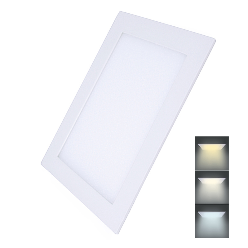 Levně SOLIGHT WD145 LED mini panel CCT, podhledový, 24W, 1800lm, 3000K, 4000K, 6000K, čtvercový