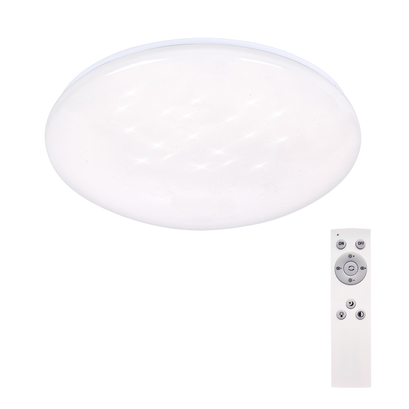 Levně SOLIGHT WO763 LED stropní světlo Star, kulaté, 24W, 2400lm, dálkové ovládání, 37cm