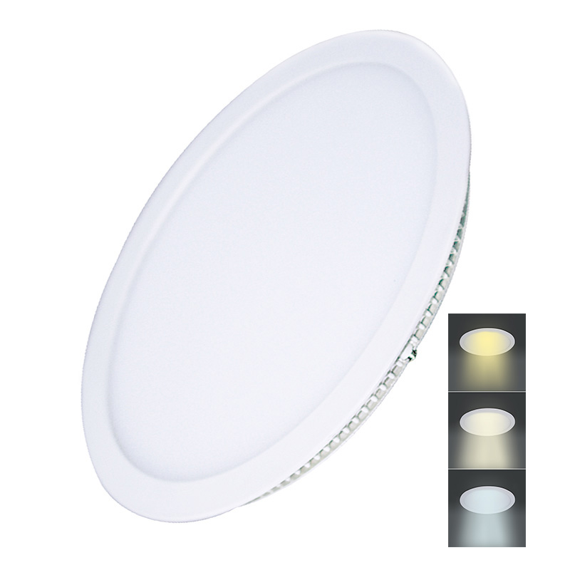 Levně SOLIGHT WD144 LED mini panel CCT, podhledový, 24W, 1800lm, 3000K, 4000K, 6000K, kulatý