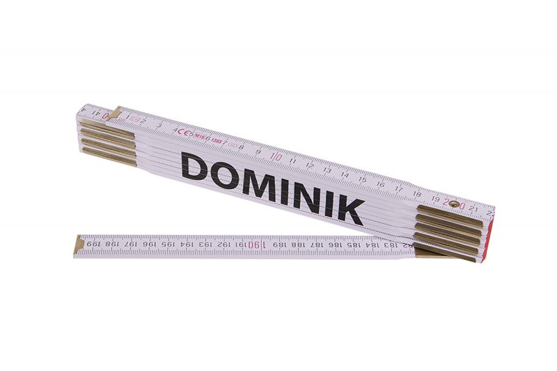 Levně FESTA Metr skládací 2m DOMINIK (PROFI, bílý, dřevo)