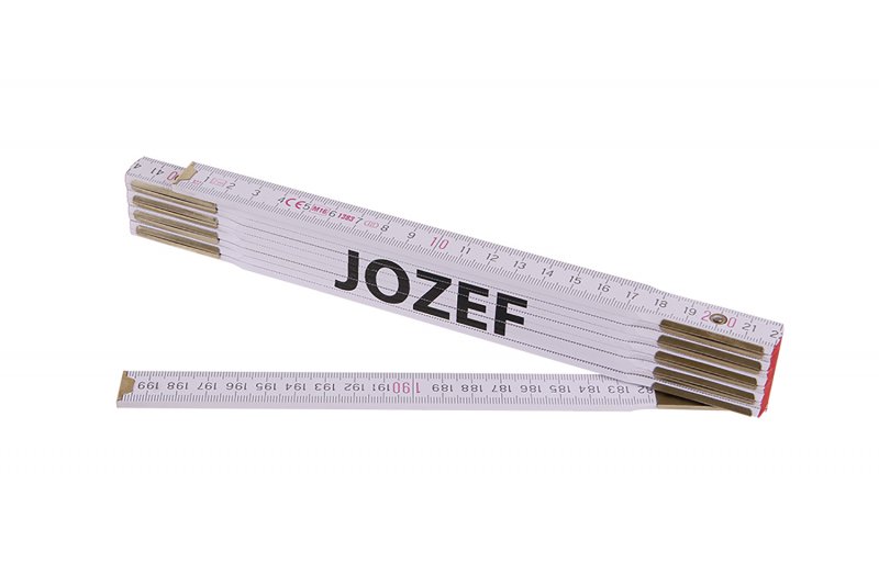 FESTA Metr skládací 2m JOZEF (PROFI, bílý, dřevo)
