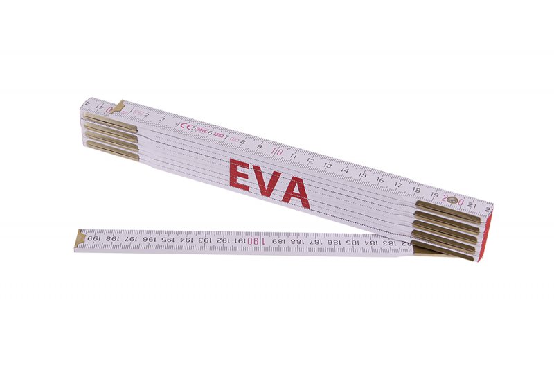 Levně FESTA Metr skládací 2m EVA (PROFI, bílý, dřevo)