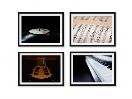 wall 4pcs music