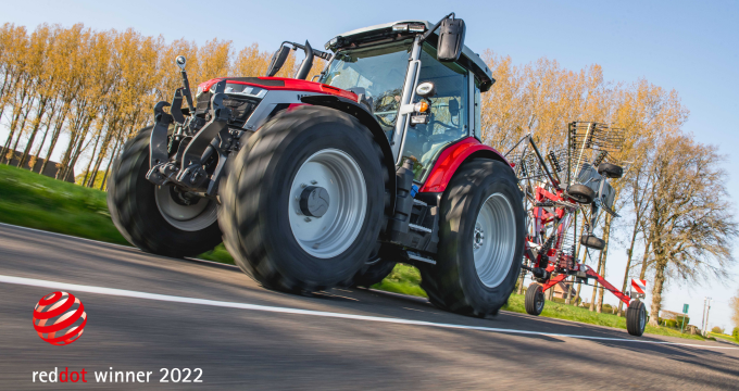 Řada Massey Ferguson 5S získala respektované ocenění Red Dot Award za produktový design 2022