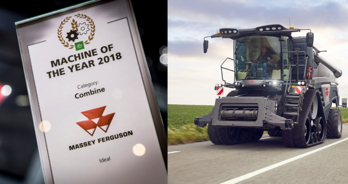 Kombajn MF IDEAL vyhrává cenu stroj roku 2018