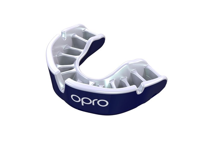 Junior gold Pearl Blue Pearl Fins Mouthguard