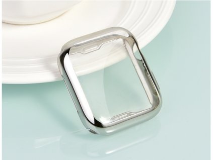 COTECi celoplošné ochranné pouzdro pro Apple Watch 44 mm stříbrné