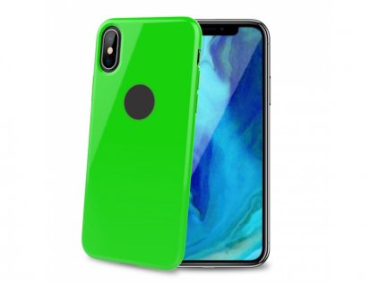 Celly TPU Case for iPhone XS Max Lime Green