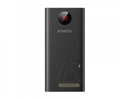 Romoss Powerbank 40000mAh QC + PD, 22.5W Black