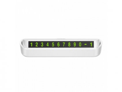 Mcdodo Car Temporary Parking Phone Number Plate White