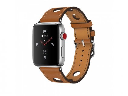 COTECi Fashion Leather Band for Apple Watch 42 / 44mm Brown
