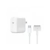 COTECi USB-C Power Adapter with 2M C-T Cable (61W Max) White