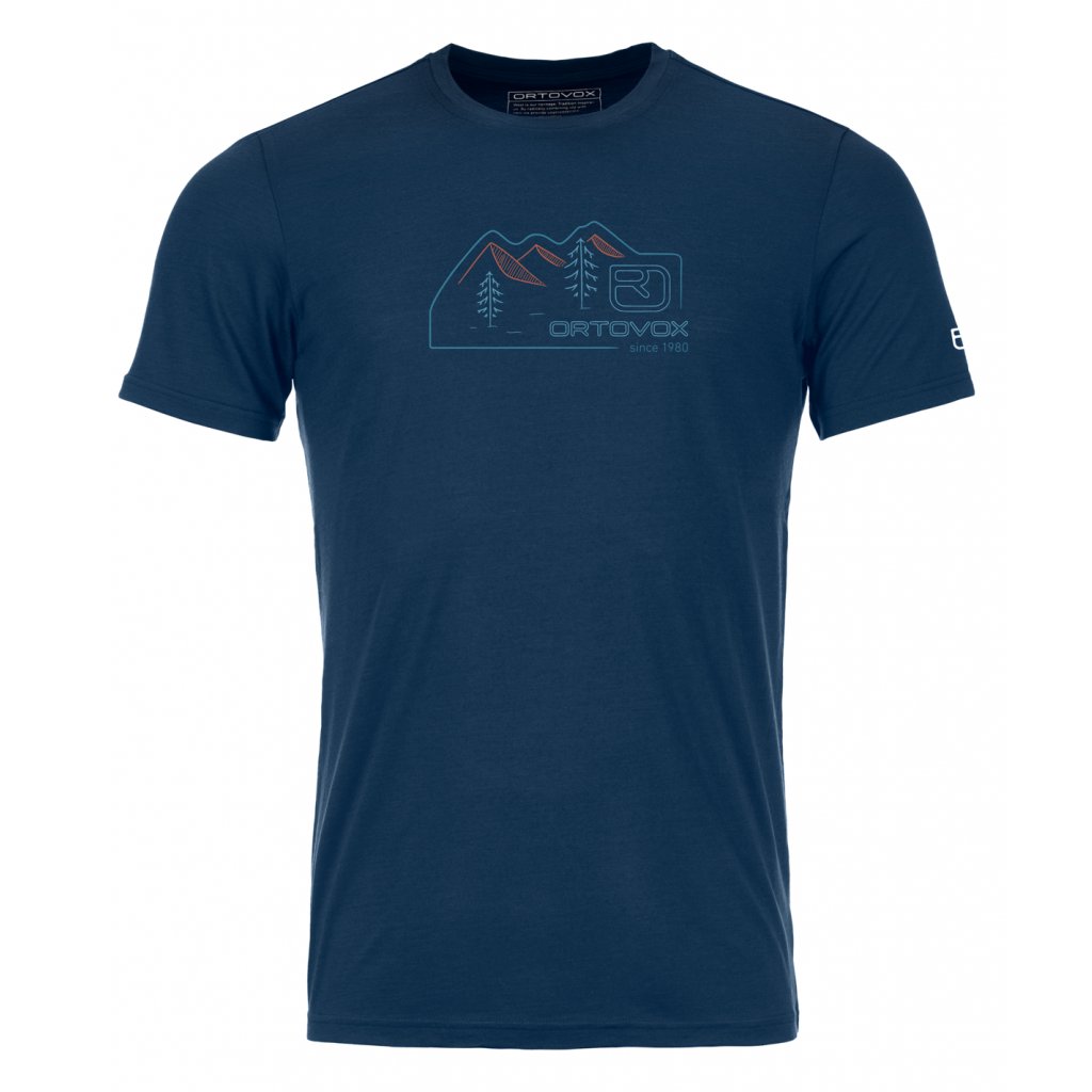 150 Cool Vintage Badge T-shirt Men's | Deep Ocean, Ortovox