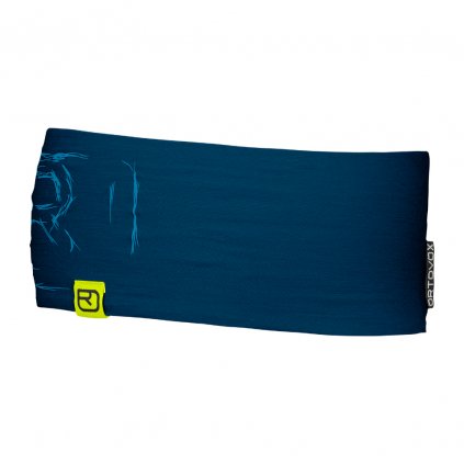 120 Tec Logo Headband | Petrol Blue, Ortovox