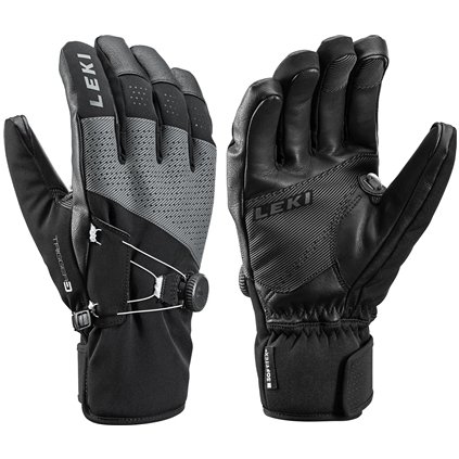 Performance Tune 3D BOA, black-graphite, sjezdové rukavice, Leki