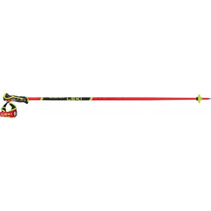 WCR TBS SL 3D, bright red-black-neon yellow, hole, Leki