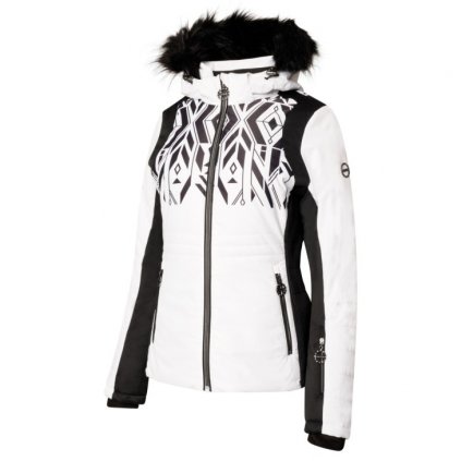 Prestige II jkt, černobílá lyžařská bunda dámská, Dare2B