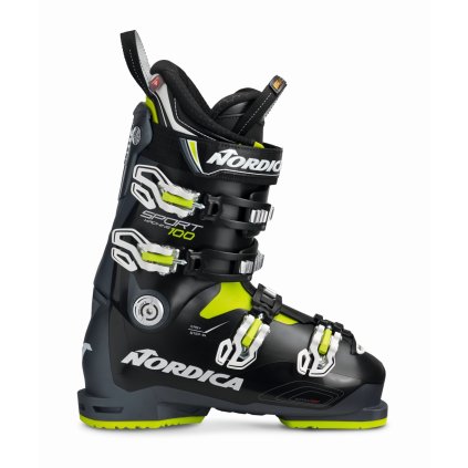 Nordica Sportmachine 100 anthracit black limet lyžáky sjezd