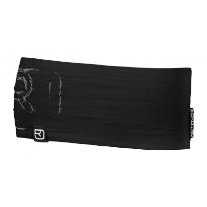 120 Tec Logo Headband | Black Raven, Ortovox