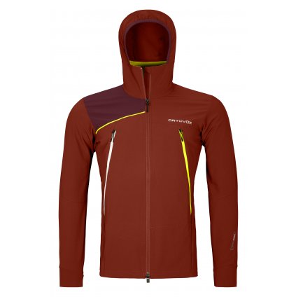 Pala Hooded Jacket Men's | Clay Orange, Ortovox