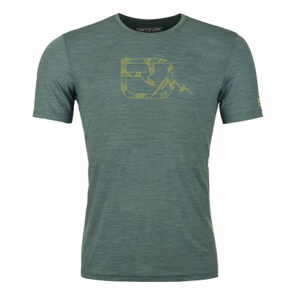 120 Cool Tec Mtn Logo T-shirt Men's | Dark Pacific Blend, Ortovox