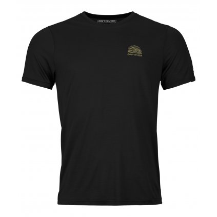 120 Cool Tec Mtn Stripe T-shirt Men's | Black Raven, Ortovox