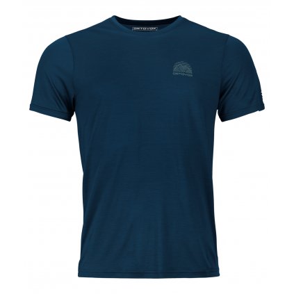 120 Cool Tec Mtn Stripe T-shirt Men's | Deep Ocean, Ortovox