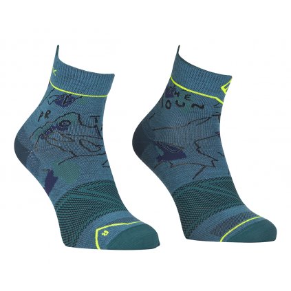 Alpine Light Quarter Socks Men's | Mountain Blue, Ortovox